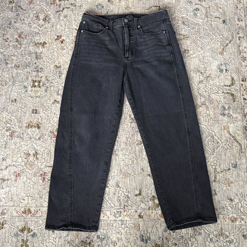 Black Barrel Jeans